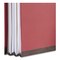 Universal 4-Section Pressboard Classification Folder - Letter, Red (10/Box)